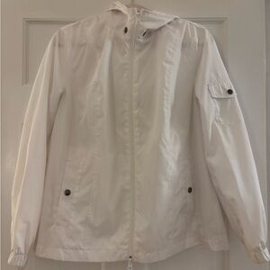 CAbi Women's Cream Hooded Utility Jacket